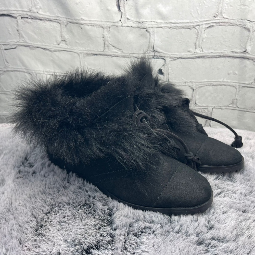 New Pedro Garcia Fur Suede Booties Size 37